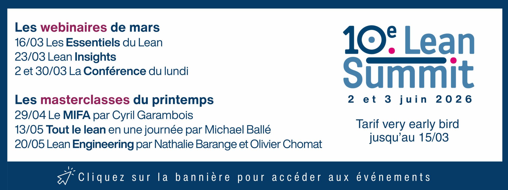 Lean Summit et événements lean summit et evenements